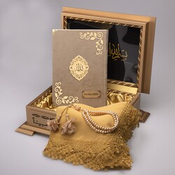 SHAZNA 限定BOX 3セット Şal + Tesbih + Kuran Hediye Seti (Hafız Boy, Lafzatullah, Vizon